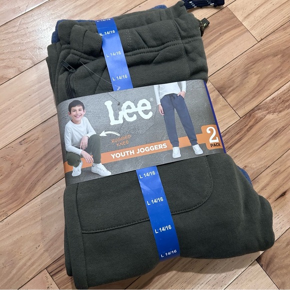 Lee Other - NWT Lee 2 Pack Youth Jogger Rugged Knee Sweatpants Pants Boy’s Size Large 14/16